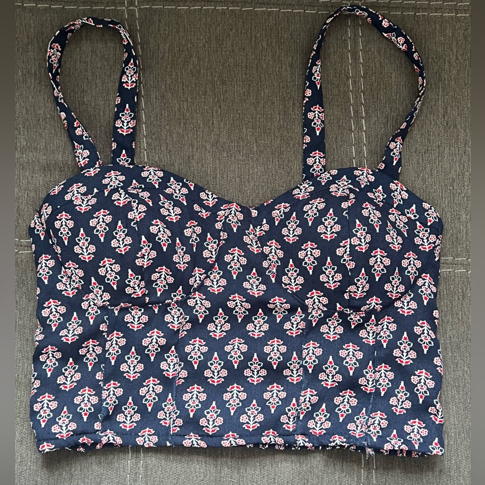 Floral Paisley Crop Top
